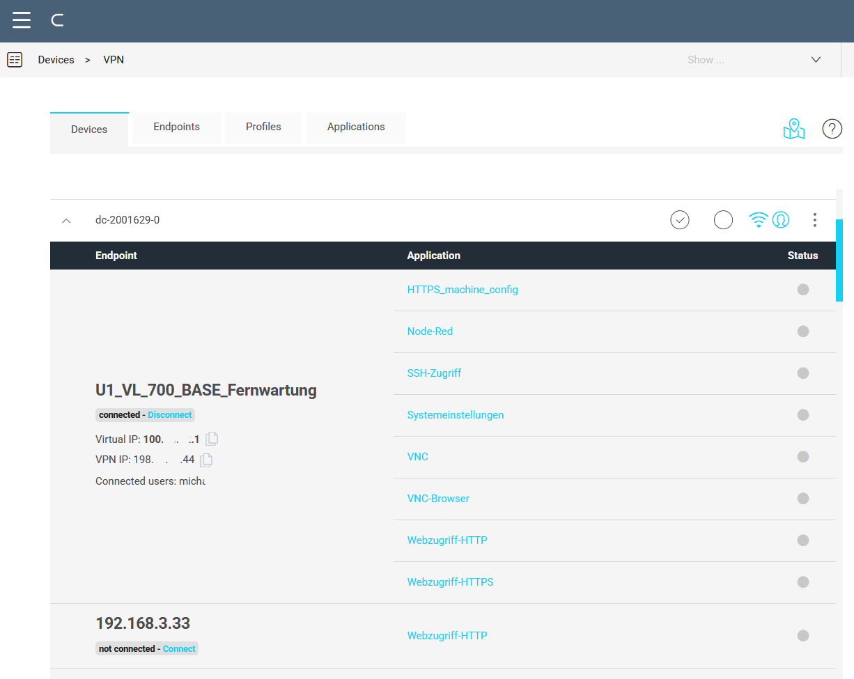 Screenshot Corvina Remote Support Desk