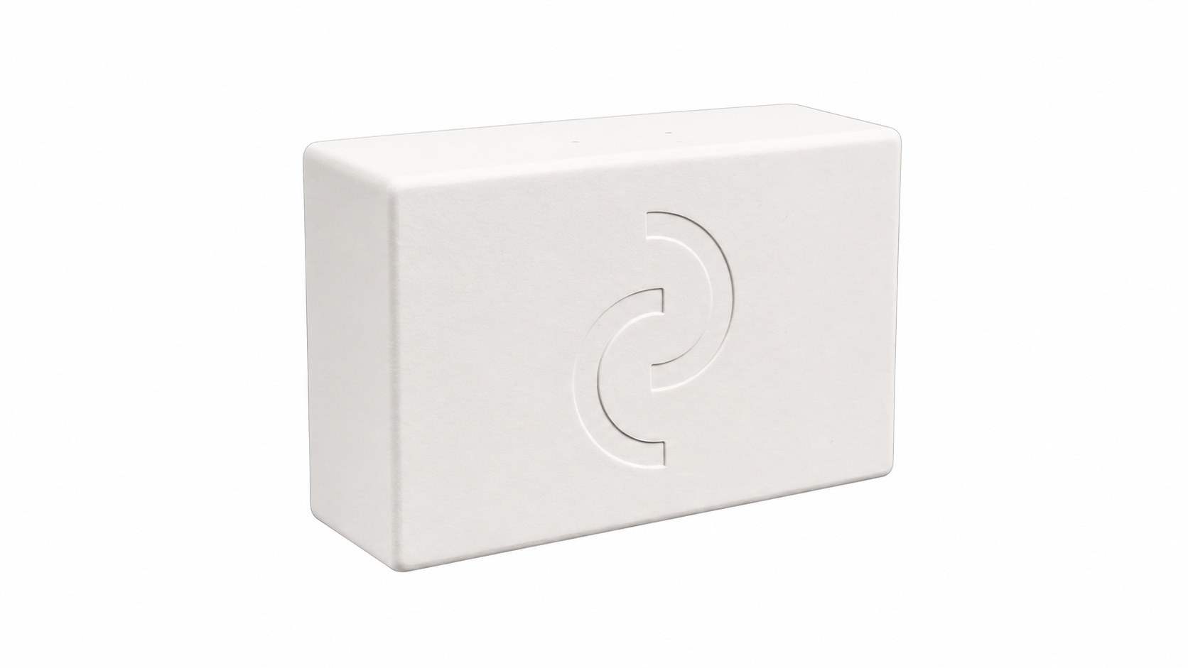 EnOcean Sensor EnoSense® PM VOC von oben im weissen Gehäuse